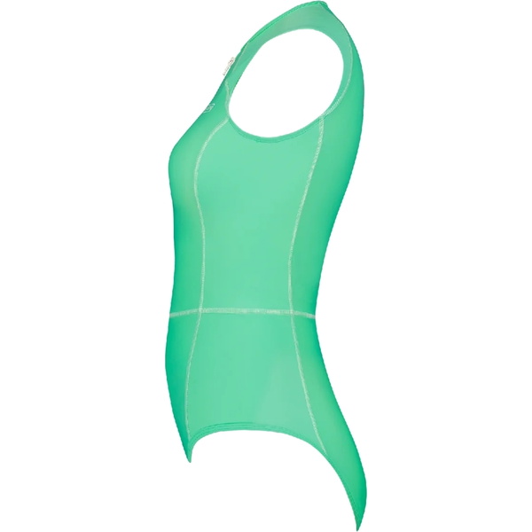 2026 Wallien Womens One Piece Front Zip Badedragt 102026 - Aquamarine
